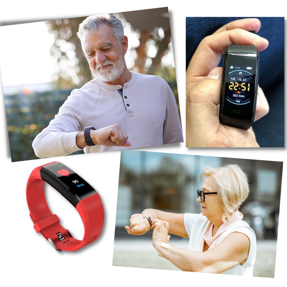 Smartwatch for the Elderly - Easy to Use - Health and Fitness Monitoring