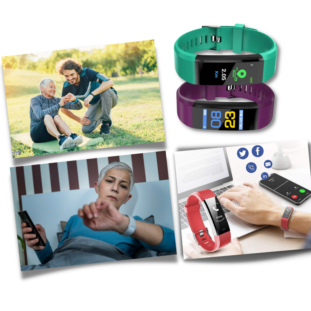 Smartwatch for the Elderly - Easy to Use - Health and Fitness Monitoring
