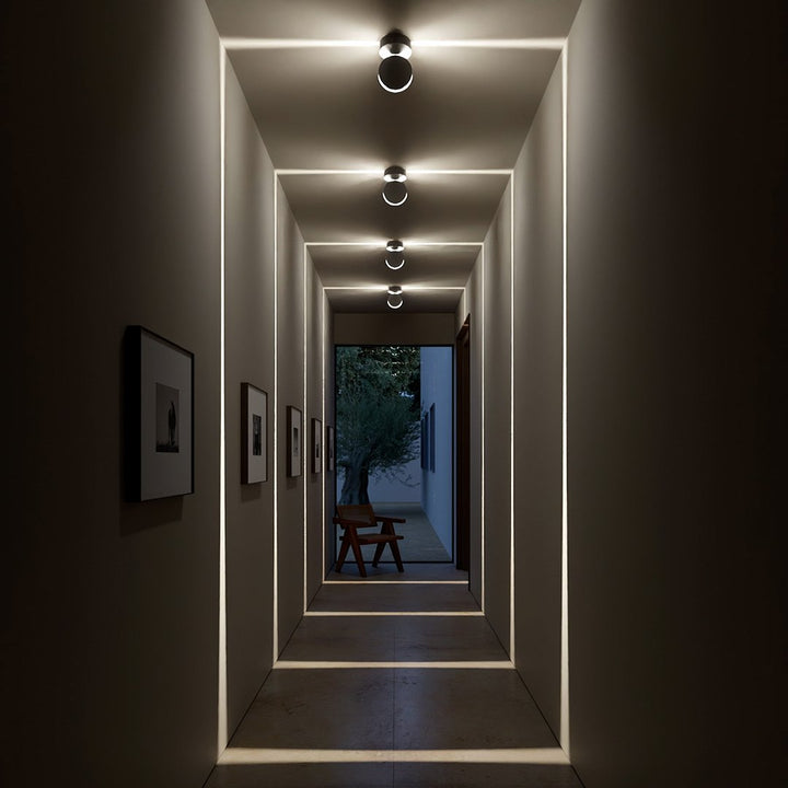 LED Wall Light with Spot Function | 360° Rotating Head | Square Light Cone