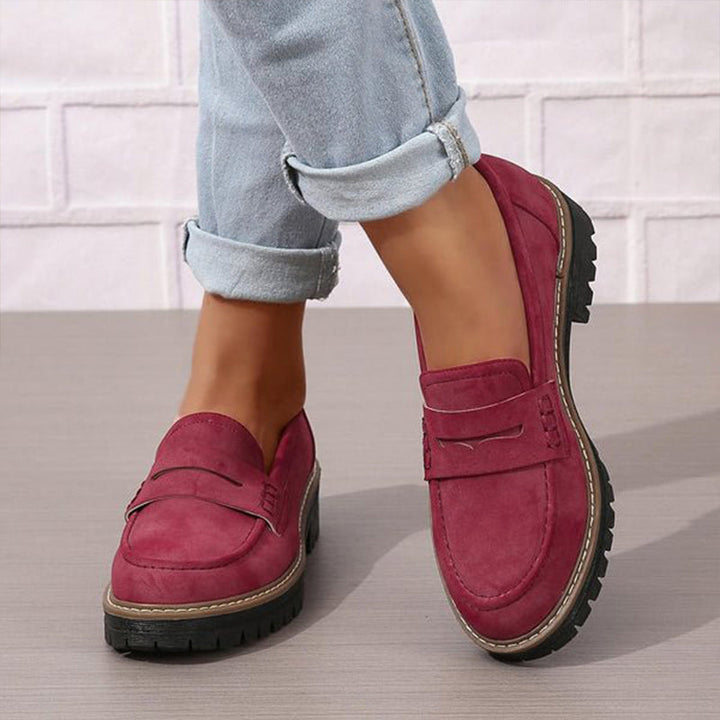 Orthopaedic Comfort Loafers with Padded Platform Sole
