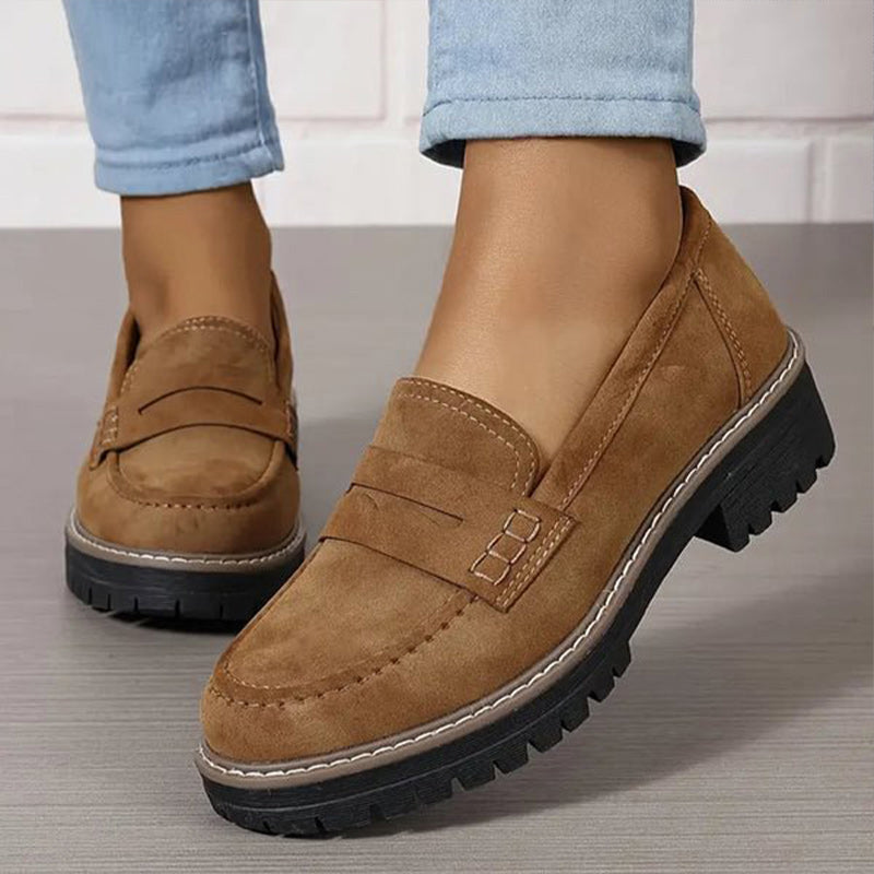 Orthopaedic Comfort Loafers with Padded Platform Sole