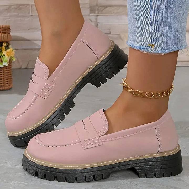 Orthopaedic Comfort Loafers with Padded Platform Sole