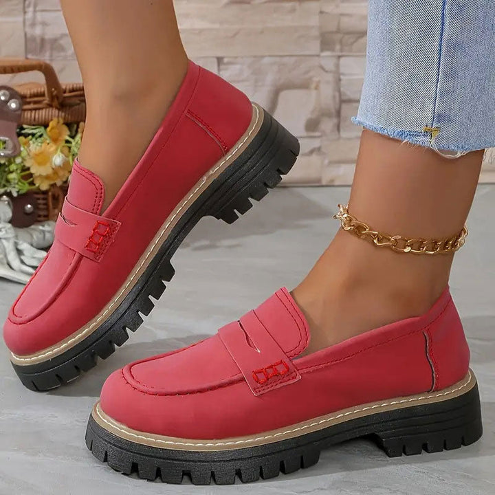 Orthopaedic Comfort Loafers with Padded Platform Sole