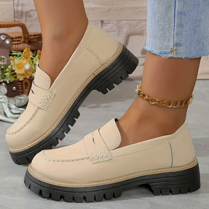 Orthopaedic Comfort Loafers with Padded Platform Sole