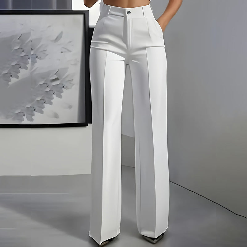 Women's High-Waist Trousers | Straight Leg & Crease | Sizes S–3XL