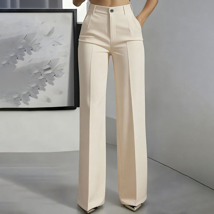Women's High-Waist Trousers | Straight Leg & Crease | Sizes S–3XL