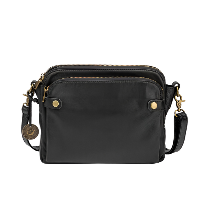 Elegant Leather Crossbody Shoulder Bag - Refinement & Space