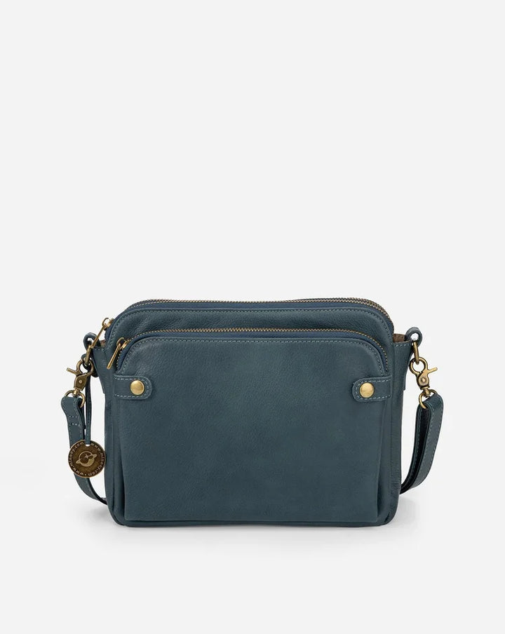 Elegant Leather Crossbody Shoulder Bag - Refinement & Space