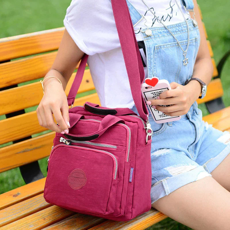 Waterproof Nylon Backpack | Multi-Layer | Sleek Design