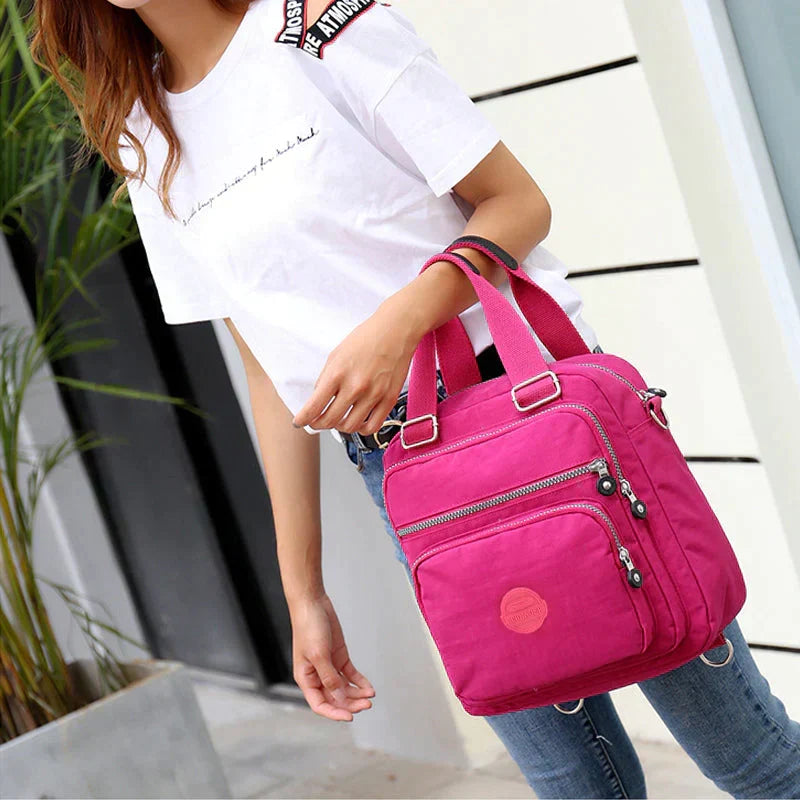 Waterproof Nylon Backpack | Multi-Layer | Sleek Design