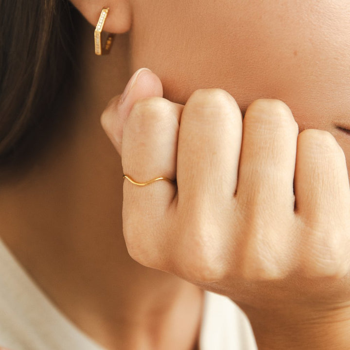 Tina Gold Stacking Ring