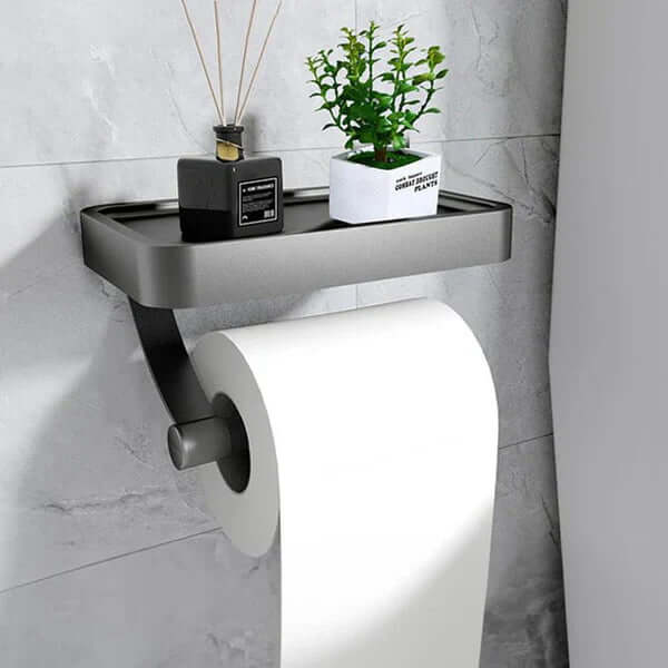 Stainless Steel Toilet Roll Holder | Toilet Roll Holder with Storage Space | Toilet Roll Holder | Rollix
