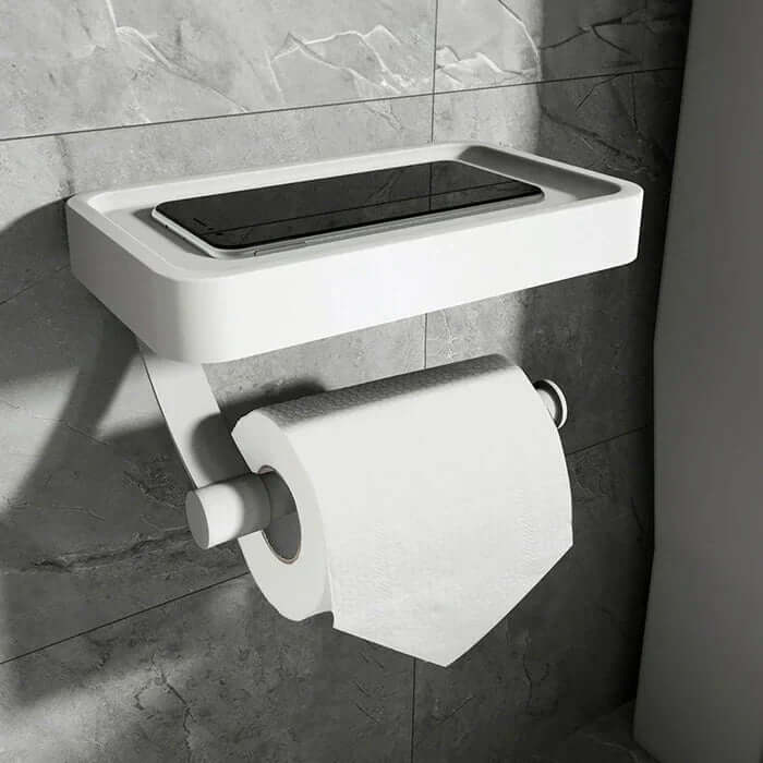 Stainless Steel Toilet Roll Holder | Toilet Roll Holder with Storage Space | Toilet Roll Holder | Rollix