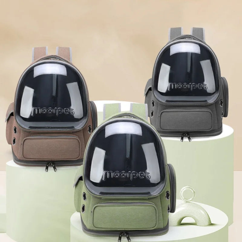Pet Carrier Backpack - Transparent and Breathable