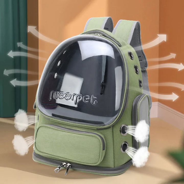 Pet Carrier Backpack - Transparent and Breathable