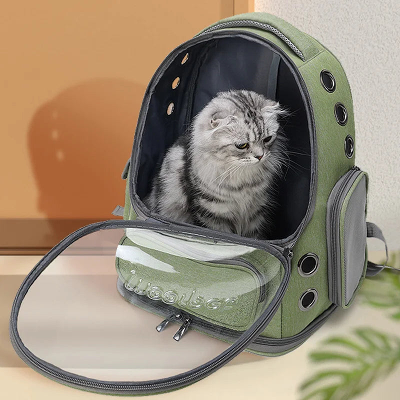 Pet Carrier Backpack - Transparent and Breathable