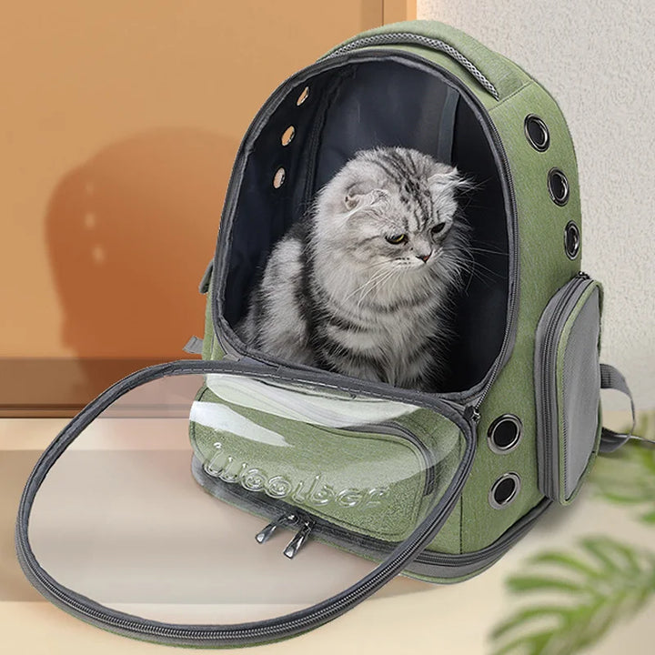 Pet Carrier Backpack - Transparent and Breathable