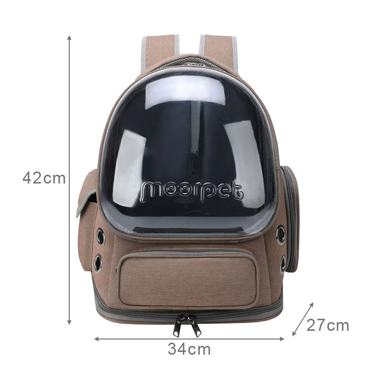 Pet Carrier Backpack - Transparent and Breathable