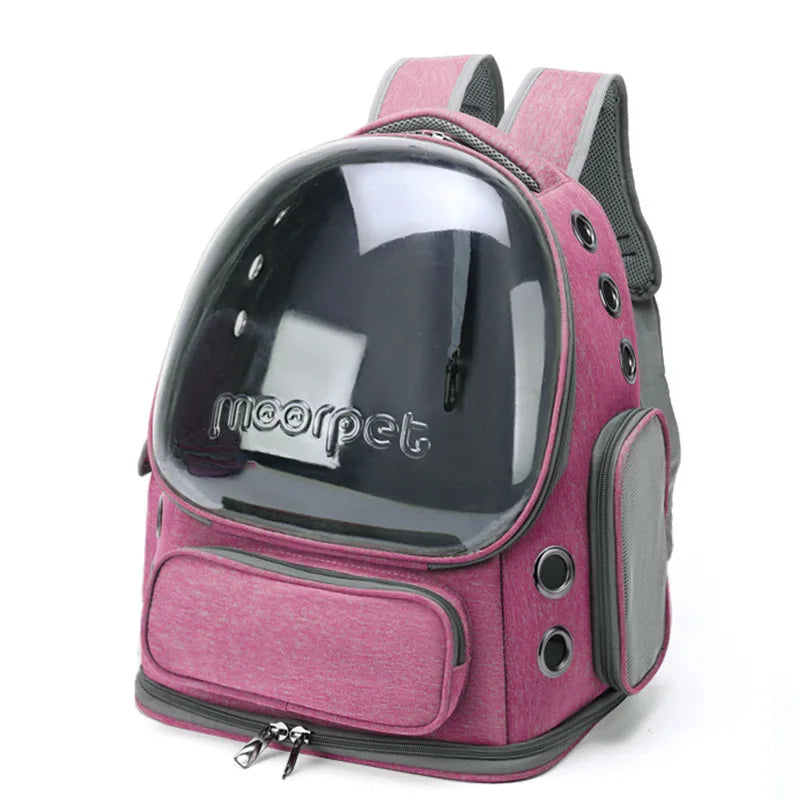 Pet Carrier Backpack - Transparent and Breathable