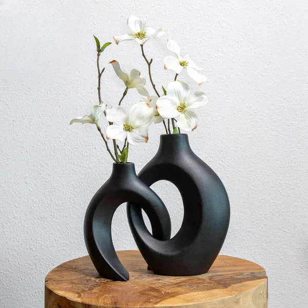 Gleora | Unique Flower Vase - Woven Design