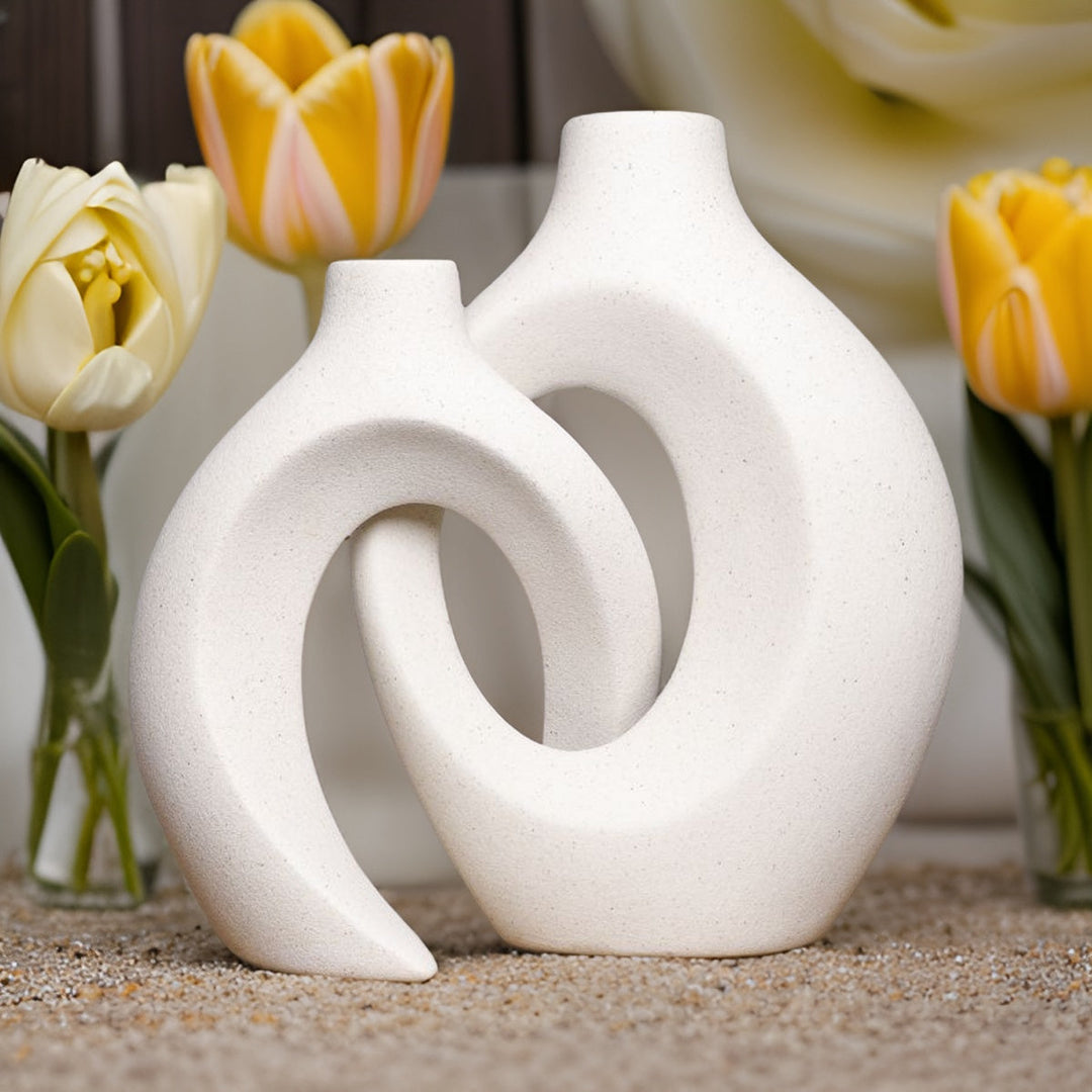 Gleora | Unique Flower Vase - Woven Design