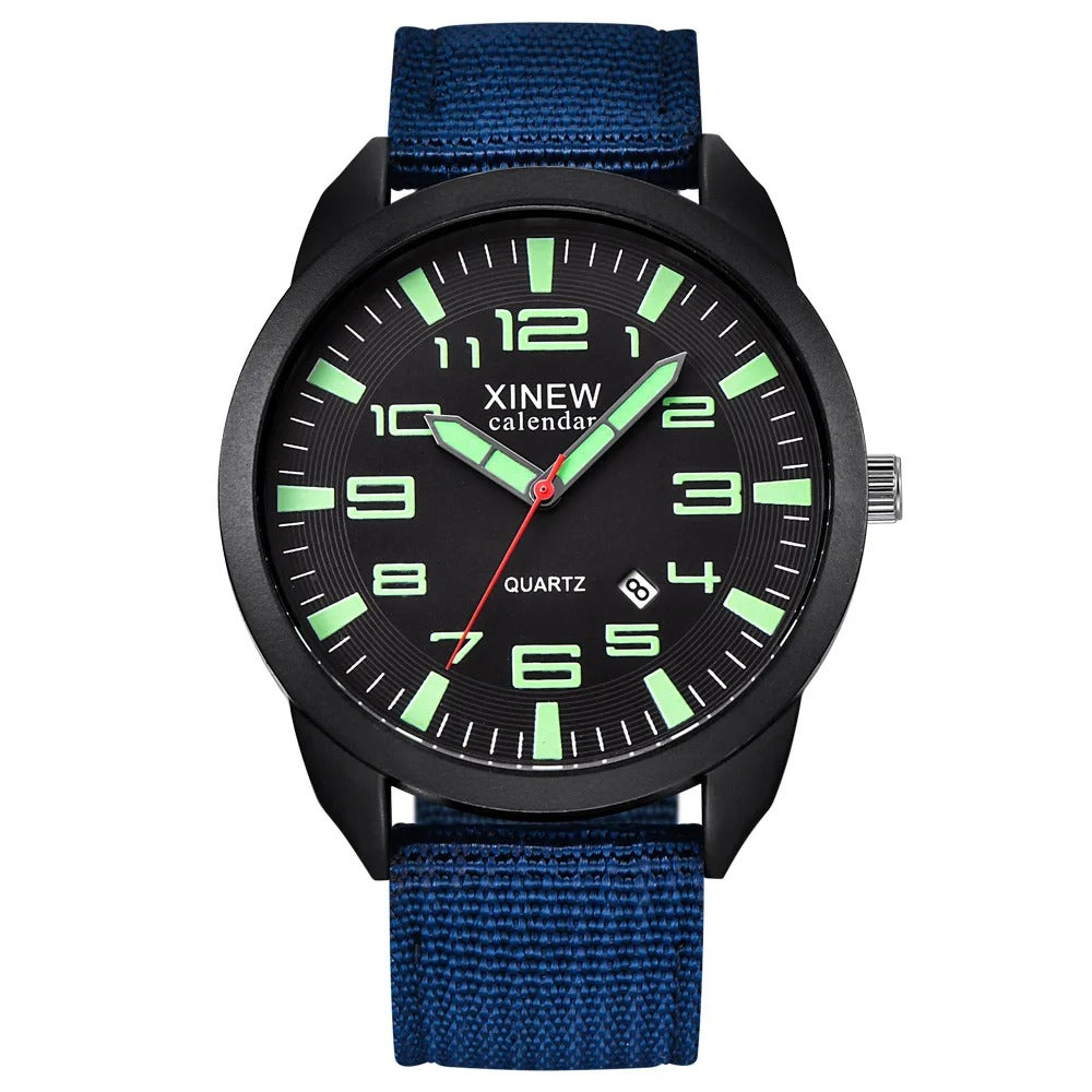 Quartz Watch with Luminous Dial and Calendar – Lumo