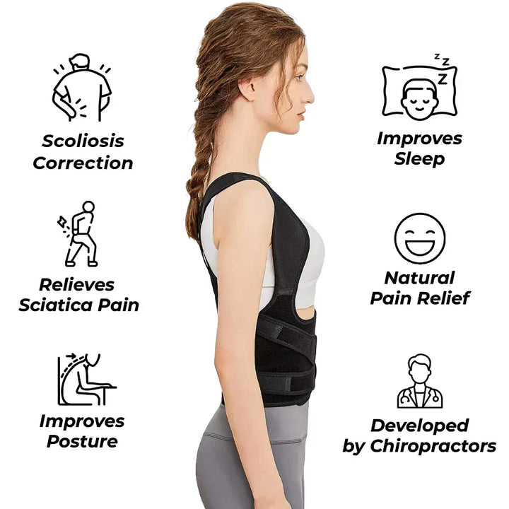 Adjustable Lumbar Support Brace - Posture Correction