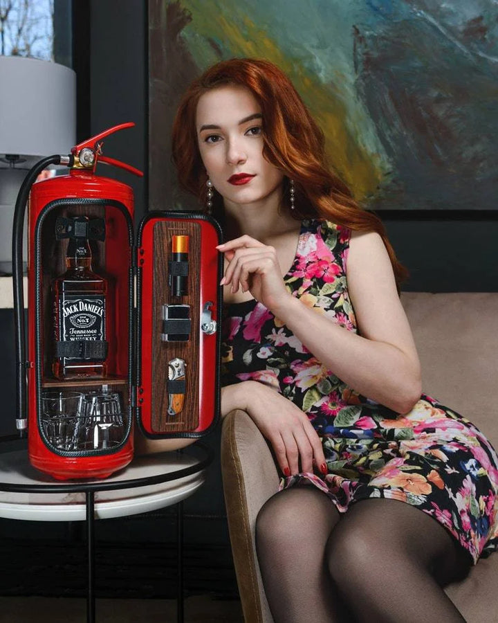 Hidden Bar - Fire Extinguisher Design - Unique and Stylish