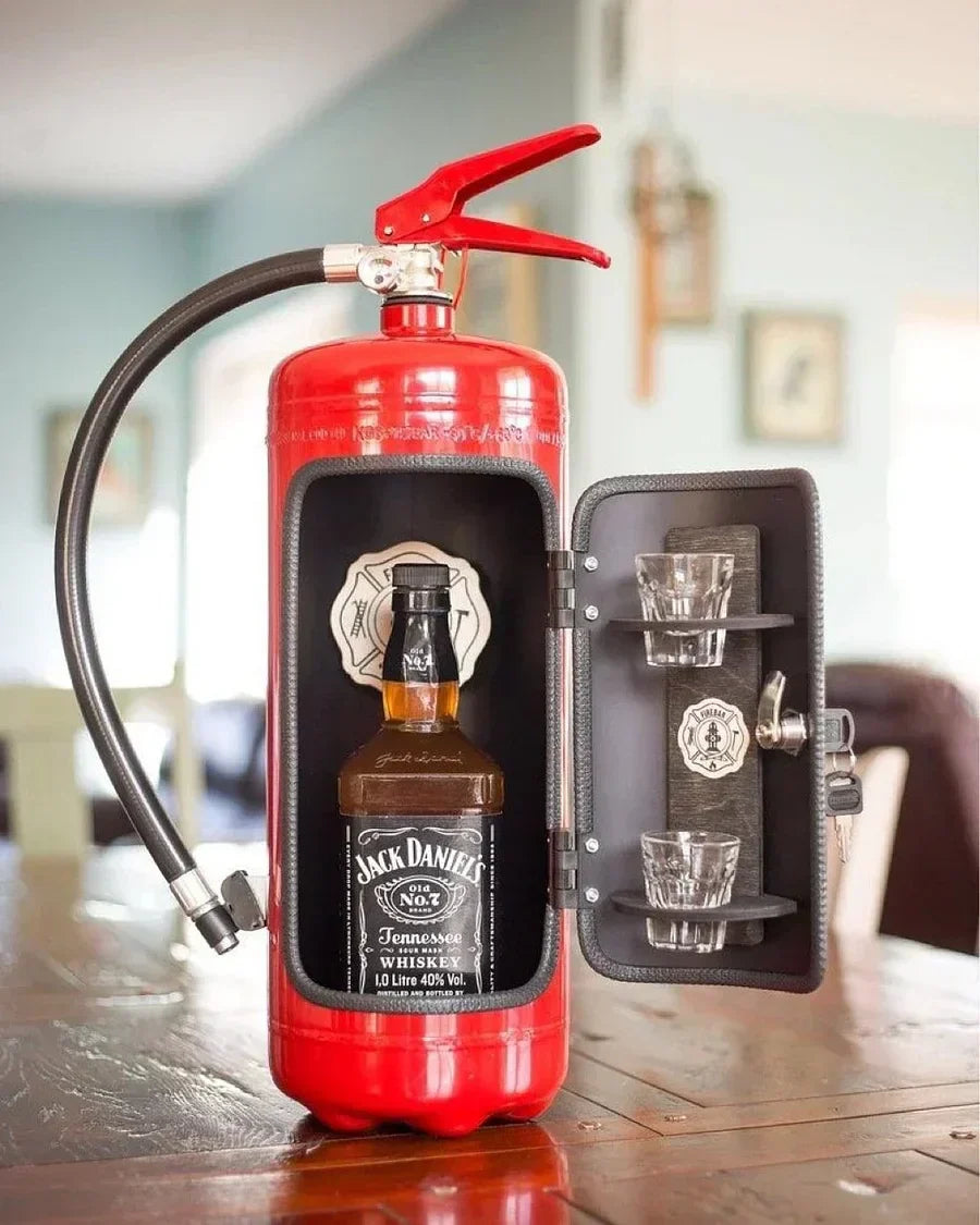 Hidden Bar - Fire Extinguisher Design - Unique and Stylish