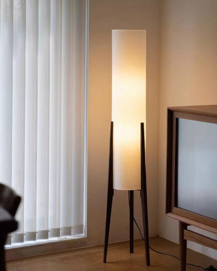 Walnut Wood Floor Lamp - Light Art for Any Interior