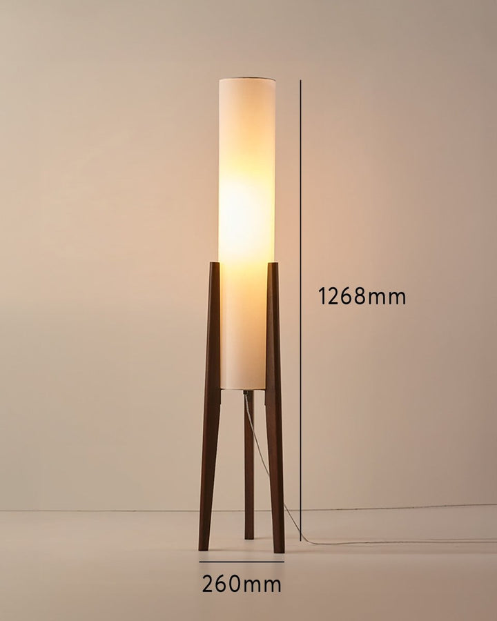 Stehlampe aus Walnussholz - Leuchtende Kunst für Jedes Interieur