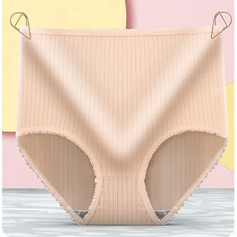 Women's Leakproof Briefs 3-Pack - Breathable Ribbed Briefs