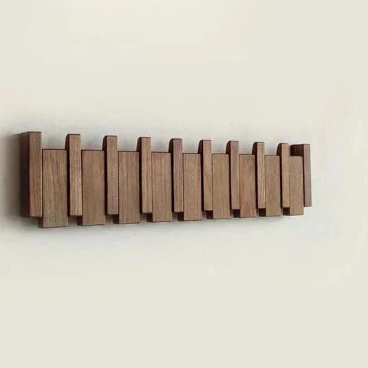Wooden Piano Coat Rack – Elegant Wall Organizer for the Hallway
